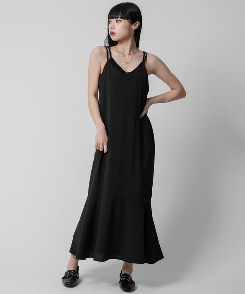 Adoon plain（アドーンプレーン）の「マーメイドキャミワンピース（ワンピース・レディース・ブラック・FREE）」の21枚目の写真