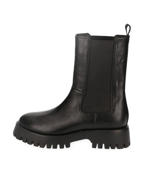 ADAM ET ROPE'（アダムエロペ）の「【WEB限定・晴雨兼用】ミドル丈ラグソールサイドゴアブーツ（ブーツ・レディース・ブラック/キナリ・23.5cm/23.0cm/24.0cm/24.5cm）」の19枚目の写真