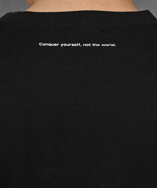 BLACK by VANQUISH（ブラックバイバンキッシュ）の「アーチロゴ半袖Tシャツ メンズ BLACK by VANQUISH ブラックバイバンキッシュ（Tシャツ/カットソー・メンズ・ブラック・M/L/XL）」の8枚目の写真