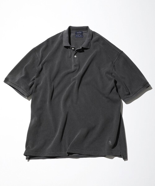 NAUTICA(ノーティカ)の「NAUTICA/ノーティカ Pigment Dyed “TOO HEAVY” S/S Polo Shirt(ポロシャツ・メンズ・ベージュ/ネイビー/チャコールグレー・X-LARGE/XX-LARGE/MEDIUM/LARGE)」の2枚目の写真