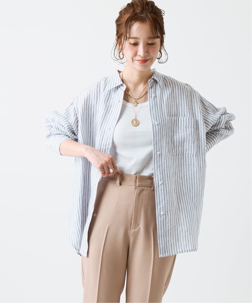 B.C STOCK（ベーセーストック）の「【Miller／ミラー】 パネルリブ タンクトップ（Tシャツ/カットソー・レディース・ホワイト/ブラック/ネイビー/ブラウン/ブルー/ブラック系その他・FREE）」の10枚目の写真