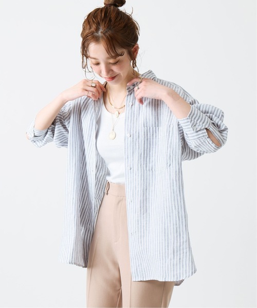 B.C STOCK（ベーセーストック）の「【Miller／ミラー】 パネルリブ タンクトップ（Tシャツ/カットソー・レディース・ホワイト/ブラック/ネイビー/ブラウン/ブルー/ブラック系その他・FREE）」の11枚目の写真