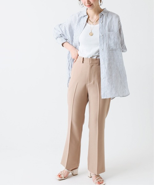 B.C STOCK（ベーセーストック）の「【Miller／ミラー】 パネルリブ タンクトップ（Tシャツ/カットソー・レディース・ホワイト/ブラック/ネイビー/ブラウン/ブルー/ブラック系その他・FREE）」の12枚目の写真