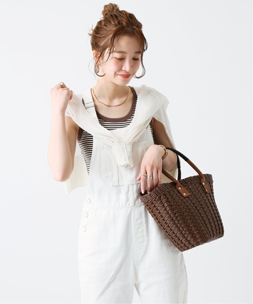 B.C STOCK（ベーセーストック）の「【Miller／ミラー】 パネルリブ タンクトップ（Tシャツ/カットソー・レディース・ホワイト/ブラック/ネイビー/ブラウン/ブルー/ブラック系その他・FREE）」の13枚目の写真