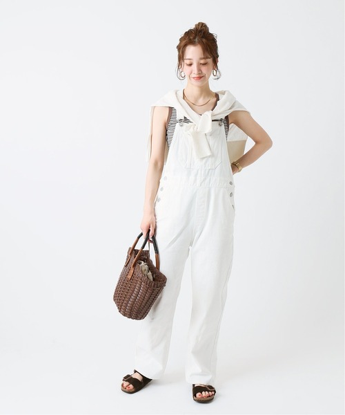 B.C STOCK（ベーセーストック）の「【Miller／ミラー】 パネルリブ タンクトップ（Tシャツ/カットソー・レディース・ホワイト/ブラック/ネイビー/ブラウン/ブルー/ブラック系その他・FREE）」の14枚目の写真