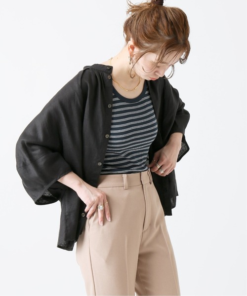 B.C STOCK（ベーセーストック）の「【Miller／ミラー】 パネルリブ タンクトップ（Tシャツ/カットソー・レディース・ホワイト/ブラック/ネイビー/ブラウン/ブルー/ブラック系その他・FREE）」の20枚目の写真