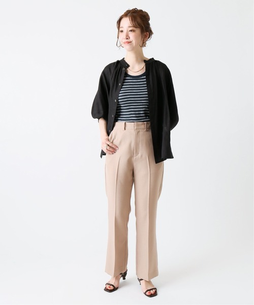 B.C STOCK（ベーセーストック）の「【Miller／ミラー】 パネルリブ タンクトップ（Tシャツ/カットソー・レディース・ホワイト/ブラック/ネイビー/ブラウン/ブルー/ブラック系その他・FREE）」の19枚目の写真