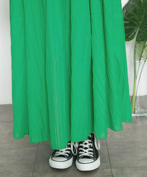 KBF（ケイビーエフ）の「シアーボリュームフレアスカート（スカート・レディース・ネイビー/グリーン/グレー系その他・ONE）」の12枚目の写真