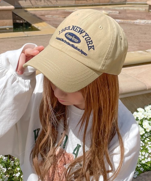 PairPair（ペアペア）の「ロゴキャップ（キャップ・レディース・オフホワイト/ライトベージュ/グリーン・フリー）」の7枚目の写真