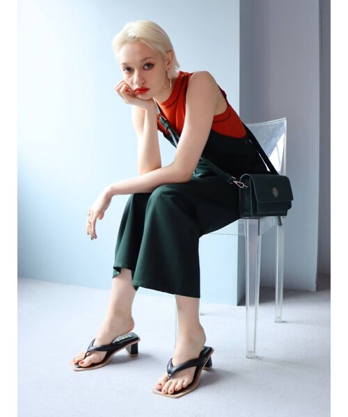 EVRIS（エヴリス）の「クッショントングサンダル（サンダル・レディース・ホワイト/ブラック/グリーン・MEDIUM/LARGE）」の17枚目の写真