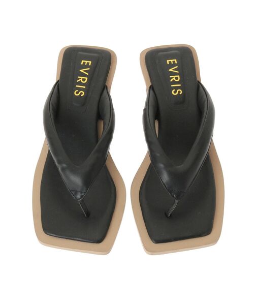 EVRIS（エヴリス）の「クッショントングサンダル（サンダル・レディース・ホワイト/ブラック/グリーン・MEDIUM/LARGE）」の18枚目の写真