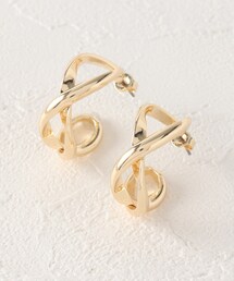 OPAQUE.CLIP | 変形ラインフープ(ピアス（両耳用）)