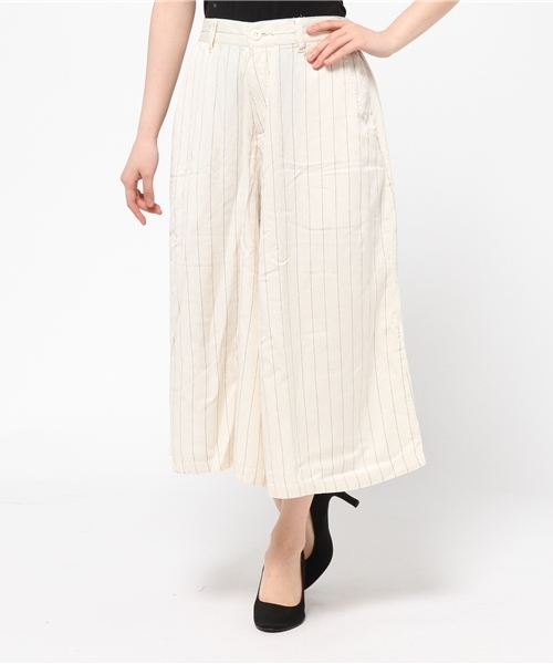 WEGO(ウィゴー)の「WEGO/麻レーヨンガウチョパンツ(その他パンツ・レディース・ホワイト/ホワイト系その他・FREE)」の3枚目の写真