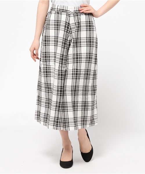 WEGO(ウィゴー)の「WEGO/麻レーヨンガウチョパンツ(その他パンツ・レディース・ホワイト/ホワイト系その他・FREE)」の4枚目の写真