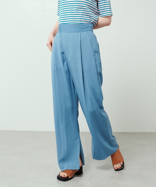 Lui's（ルイス）の「ラップワイドパンツ（その他パンツ・レディース・ブルー/グリーン/ブラック・FREE）」の3枚目の写真