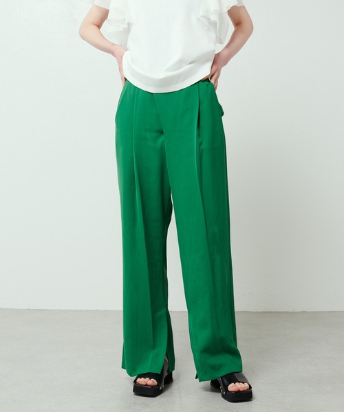 Lui's（ルイス）の「ラップワイドパンツ（その他パンツ・レディース・ブルー/グリーン/ブラック・FREE）」の2枚目の写真