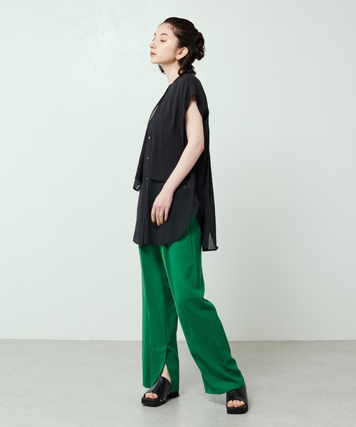 Lui's（ルイス）の「ラップワイドパンツ（その他パンツ・レディース・ブルー/グリーン/ブラック・FREE）」の9枚目の写真