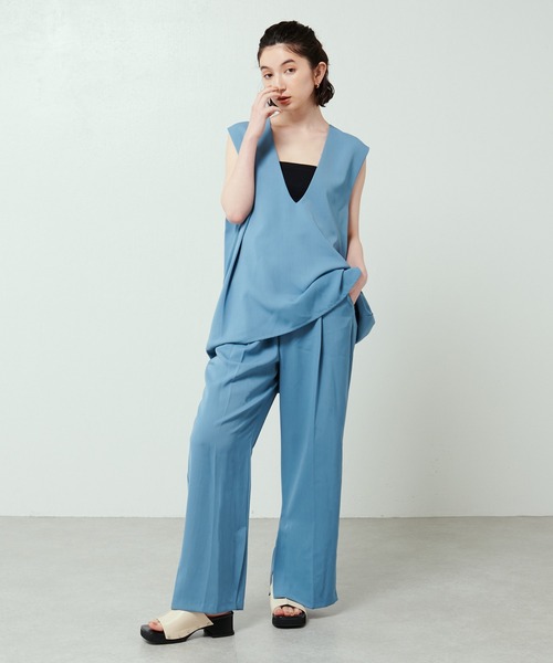 Lui's（ルイス）の「ラップワイドパンツ（その他パンツ・レディース・ブルー/グリーン/ブラック・FREE）」の15枚目の写真