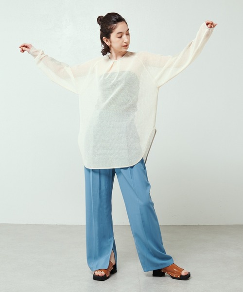 Lui's（ルイス）の「ラップワイドパンツ（その他パンツ・レディース・ブルー/グリーン/ブラック・FREE）」の16枚目の写真