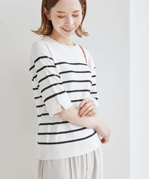 ROPE' PICNIC | TRUE COTTON/袖パールニットプルオーバー(ニット/セーター)