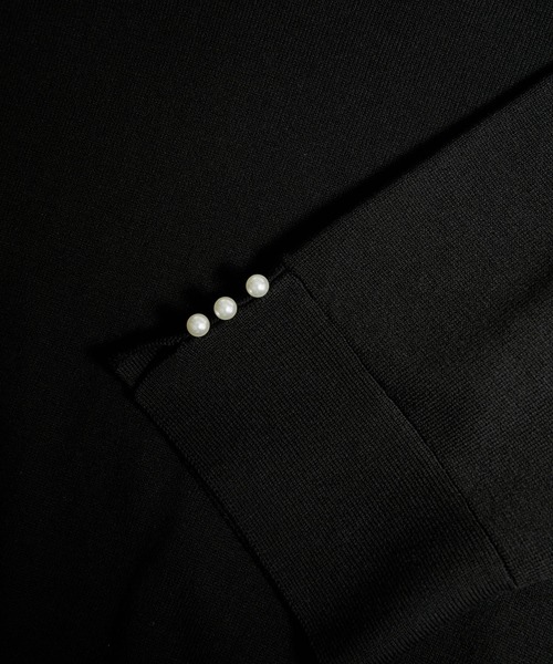 ROPE' PICNIC（ロペピクニック）の「TRUE COTTON/袖パールニットプルオーバー（ニット/セーター・レディース・ライトグレー/ブラック/グリーン/ブルー系その他/ホワイト系その他5・38）」の17枚目の写真