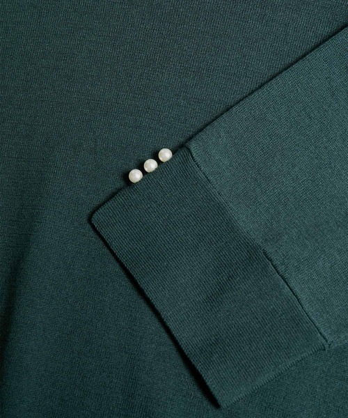 ROPE' PICNIC（ロペピクニック）の「TRUE COTTON/袖パールニットプルオーバー（ニット/セーター・レディース・ライトグレー/ブラック/グリーン/ブルー系その他/ホワイト系その他5・38）」の9枚目の写真