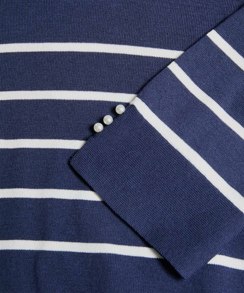 ROPE' PICNIC（ロペピクニック）の「TRUE COTTON/袖パールニットプルオーバー（ニット/セーター・レディース・ライトグレー/ブラック/グリーン/ブルー系その他/ホワイト系その他5・38）」の16枚目の写真