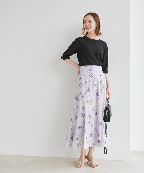 ROPE' PICNIC（ロペピクニック）の「TRUE COTTON/袖パールニットプルオーバー（ニット/セーター・レディース・ライトグレー/ブラック/グリーン/ブルー系その他/ホワイト系その他5・38）」の12枚目の写真