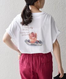 *オーガニックコットンカフェプリントTEE◇