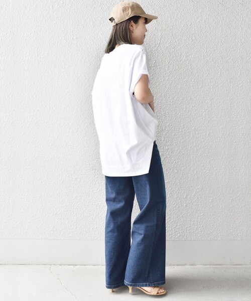SHIPS(シップス)の「*オーガニックコットンカフェプリントTEE◇(Tシャツ/カットソー・レディース・ホワイト/チャコールグレー/ライトホワイト/ベージュ/ダークグレー/ホワイト系/ベージュ系・ONE SIZE)」の10枚目の写真