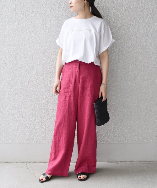 SHIPS(シップス)の「*オーガニックコットンカフェプリントTEE◇(Tシャツ/カットソー・レディース・ホワイト/チャコールグレー/ライトホワイト/ベージュ/ダークグレー/ホワイト系/ベージュ系・ONE SIZE)」の17枚目の写真