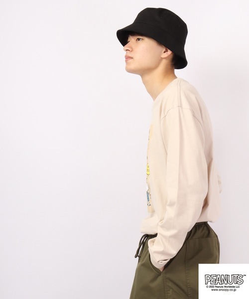 PEANUTS(ピーナッツ)の「PEANUTS スヌーピー フロントプリント長袖Tシャツ(Tシャツ/カットソー・レディース・ホワイト/ベージュ/杢グレー/ピンク・LL/L/M)」の16枚目の写真