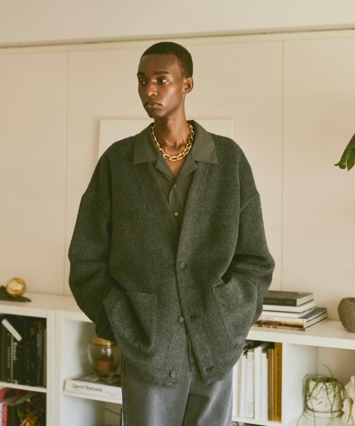 メンズウェア efflorescence open collar shirt CAHLUMN/Magazine Pocket Broadcloth Open Collar Shirt｜Daytona Park