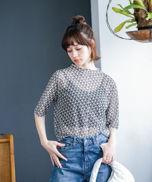 なち JEANASIS（ジーナシス）の「モノグラムシアープルオーバーSS/352701（T