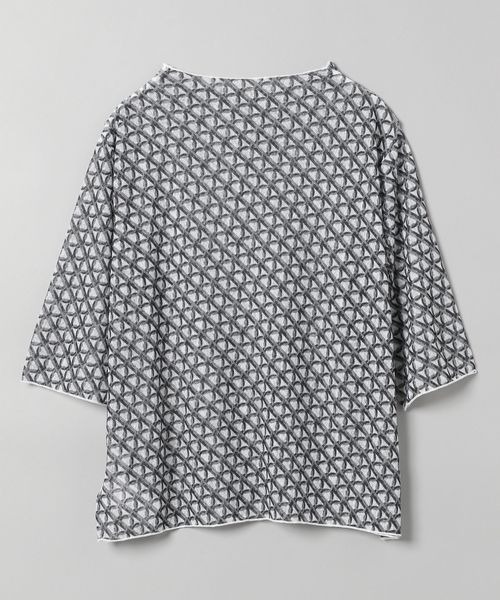 JEANASIS（ジーナシス）の「モノグラムシアープルオーバーSS/352701（Tシャツ/カットソー・レディース・ホワイト系その他/ブラック系その他/グリーン系その他・FREE）」の4枚目の写真