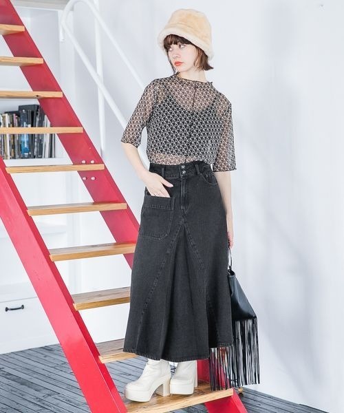 碧様購入専用 JEANASIS（ジーナシス）の「モノグラムシアープルオーバーSS