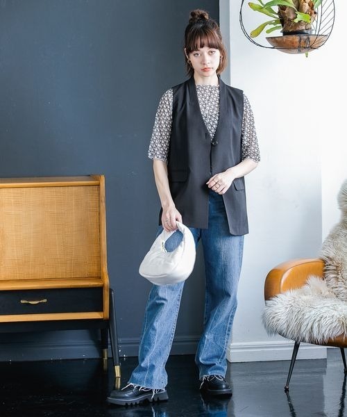 碧様購入専用 JEANASIS（ジーナシス）の「モノグラムシアープルオーバーSS