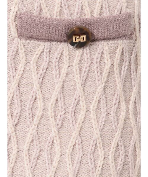 RESEXXY（リゼクシー）の「バイカラーニットミニスカート【セットアップ着用可能】（スカート・レディース・オフホワイト/ブラック/ピンク/ブルー・FREE）」の19枚目の写真