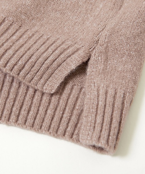 devirock（デビロック）の「洗える もちもちニット クルーネックセーター（ニット/セーター・キッズ・スミクロ/ネイビー/ピンクベージュ・100cm/110cm/120cm/130cm/140cm/150cm/160cm）」の9枚目の写真
