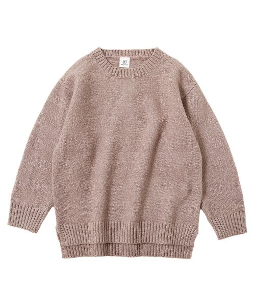 devirock（デビロック）の「洗える もちもちニット クルーネックセーター（ニット/セーター・キッズ・スミクロ/ネイビー/ピンクベージュ・100cm/110cm/120cm/130cm/140cm/150cm/160cm）」の12枚目の写真