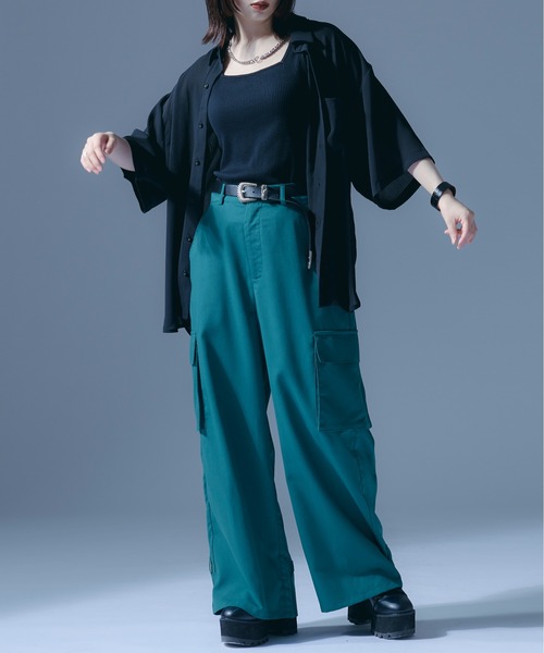 Ellno Loset（エルノロゼット）の「2wayカーゴパンツ（カーゴパンツ・メンズ・ブルーグリーン/ブラック・SMALL/MEDIUM/LARGE）」の16枚目の写真