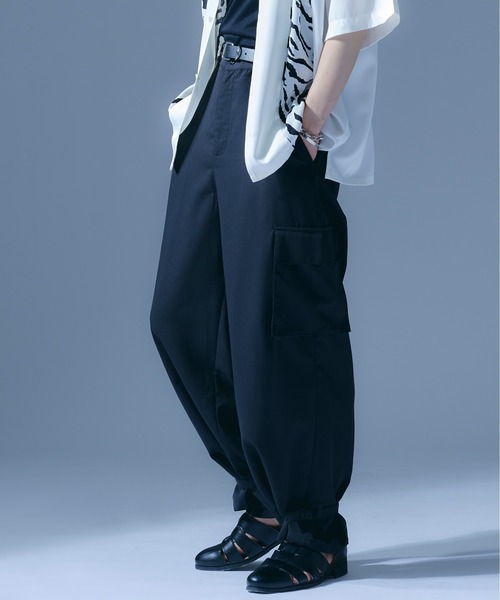 Ellno Loset（エルノロゼット）の「2wayカーゴパンツ（カーゴパンツ・メンズ・ブルーグリーン/ブラック・SMALL/MEDIUM/LARGE）」の4枚目の写真