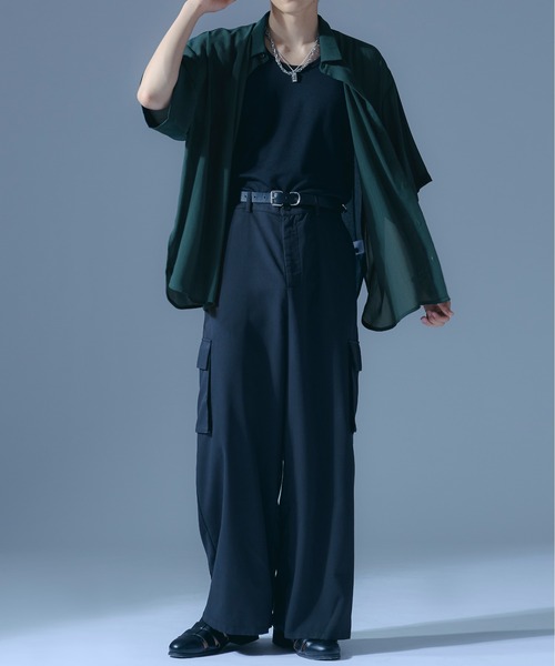 Ellno Loset（エルノロゼット）の「2wayカーゴパンツ（カーゴパンツ・メンズ・ブルーグリーン/ブラック・SMALL/MEDIUM/LARGE）」の14枚目の写真
