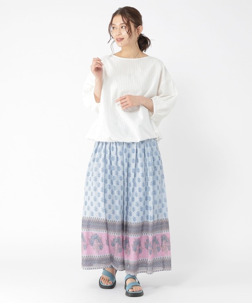 studio CLIP（スタディオクリップ）の「【WEB限定】インドプリントスカート（スカート・レディース・ブラック/レッド/ピンク・PF/FREE）」の7枚目の写真