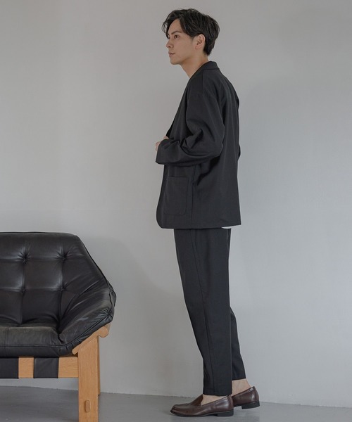 LAKOLE（ラコレ）の「【2点SET】TRジャケット×パンツセットアップ / 353972（セットアップ・メンズ・チャコールグレー/ブラック/ベージュ/グリーン/ネイビー/オリーブ/ブラウン/ロイヤルブルー・MEDIUM/LARGE）」の11枚目の写真