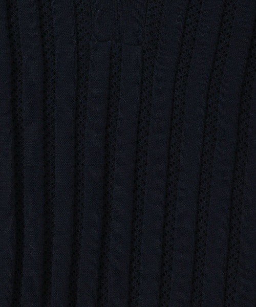LEPSIM（レプシィム）の「【FOR I SERIES】スカシガラVネックプルオーバー　123131（Tシャツ/カットソー・レディース・ネイビー/グリーン/アイボリー・SMALL）」の22枚目の写真