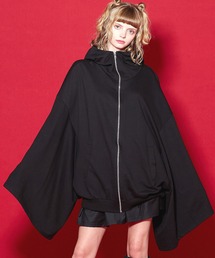 ankoROCK | キモノアームボリュームネックフードパーカー -ショート＆ビッグ-(パーカー)