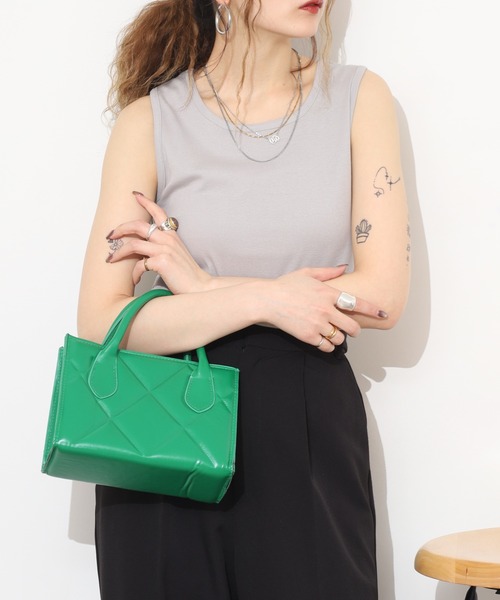 ACE(エース)の「ACE オーガニックコットン フライス タンクトップ デオドラント UV加工(タンクトップ・レディース・ライトピンク/チャコールグレー/ブラウン/ピンク/ライトブルー/グレー/ブラック/ブルーグリーン/ホワイト/カーキ/パープル/オレンジ・LL/M/4L/L/3L/XL)」の4枚目の写真