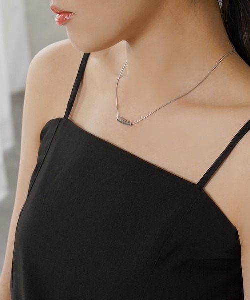 IAMUSE（アイアミューズ）の「【IAMUSE】金属アレルギー対応 ドロップモチーフネックレス S0744（ネックレス・レディース・シルバー/ゴールド・FREE）」の9枚目の写真