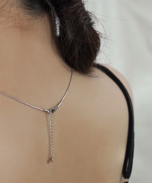 IAMUSE（アイアミューズ）の「【IAMUSE】金属アレルギー対応 ドロップモチーフネックレス S0744（ネックレス・レディース・シルバー/ゴールド・FREE）」の11枚目の写真
